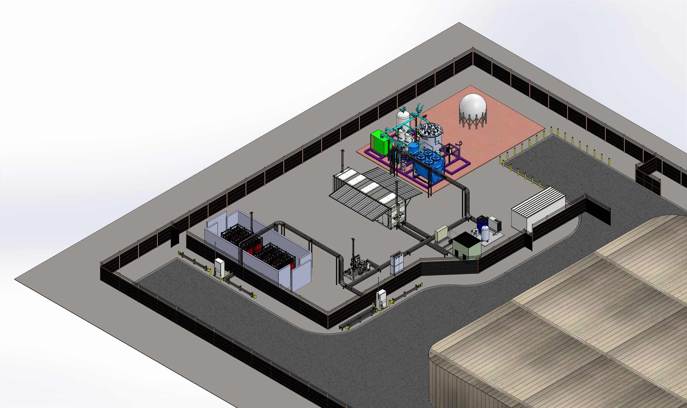 Isometric Model Layout Engineering design, FEED and detailed design | Amarna Energy
